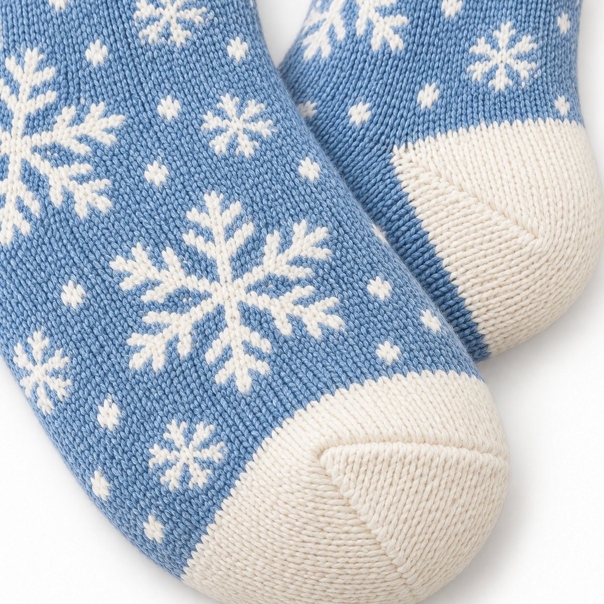 Snowflake Winter Crew Socks