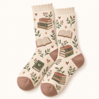 Book Lover Crew Socks