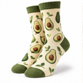 Avocado Pattern Crew Socks