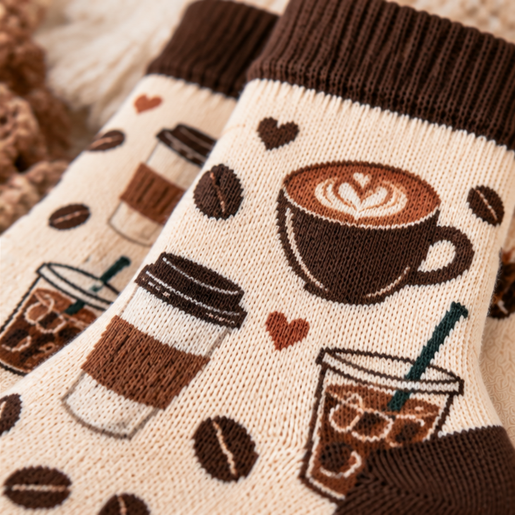 Coffee Lover Crew Socks