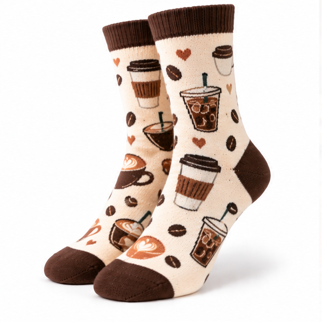 Coffee Lover Crew Socks