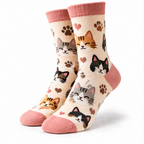 Cute Cat Crew Socks