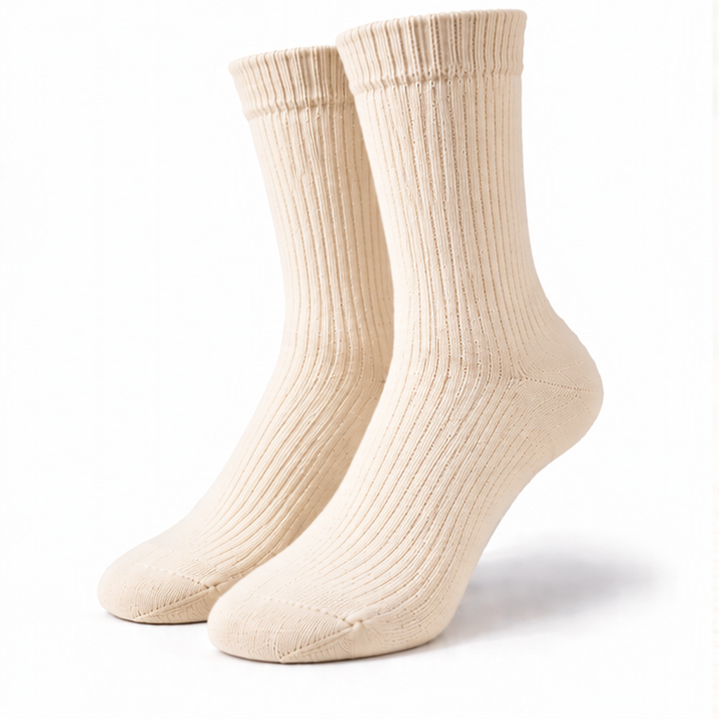 Minimalist Solid Crew Socks
