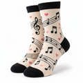 Music Note Crew Socks