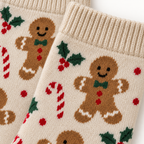 Gingerbread Holiday Crew Socks