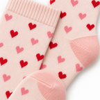 Heart Pattern Crew Socks
