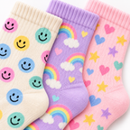 Cute & Colorful 3-Pair Sock Set