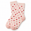 Heart Pattern Crew Socks