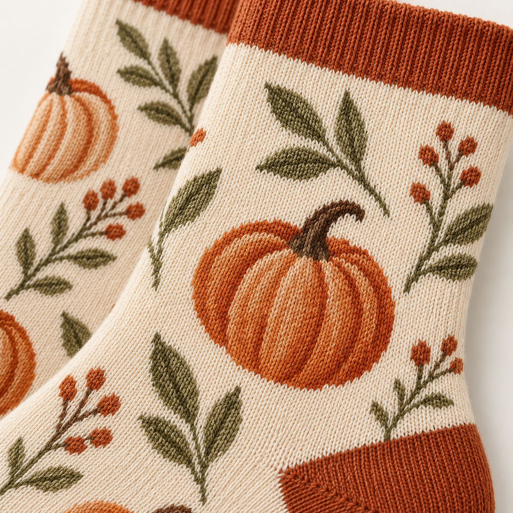 Pumpkin Patch Crew Socks